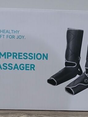 Compression Leg and Foot Massager - Black